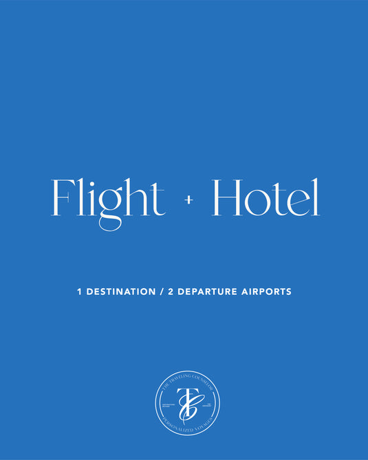 Flight + Hotel: 1 Destination/2 Departure Airports