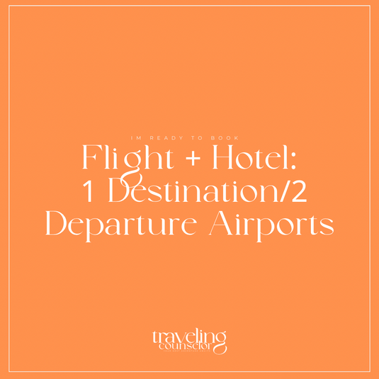 Flight + Hotel: 1 Destination/2 Departure Airports
