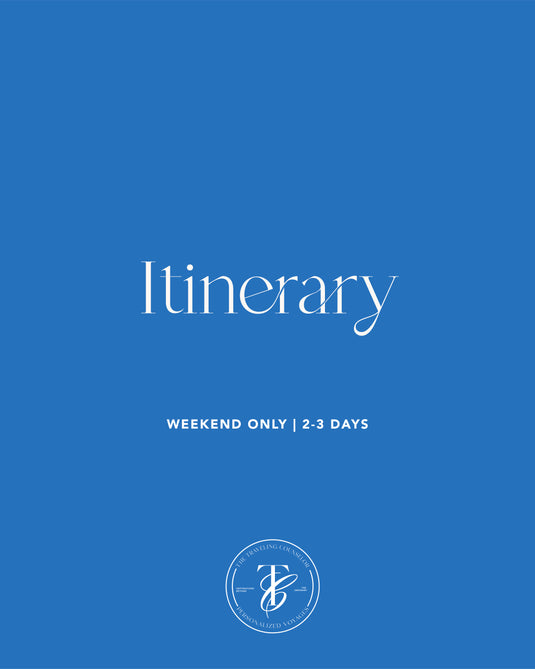 Itinerary: Weekend Only (2-3 Days)