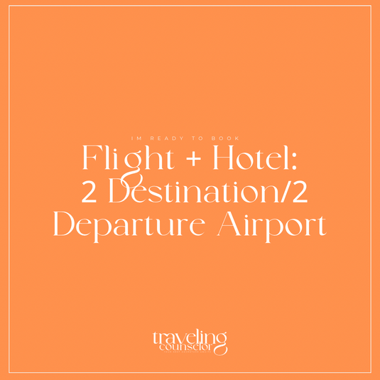 Flight + Hotel: 2 Destinations/2 Departure Airports